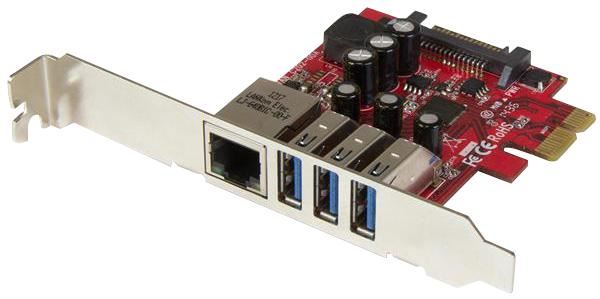 3-Port PCI-Ex USB 3.0 & Gigabit Ethernet Card