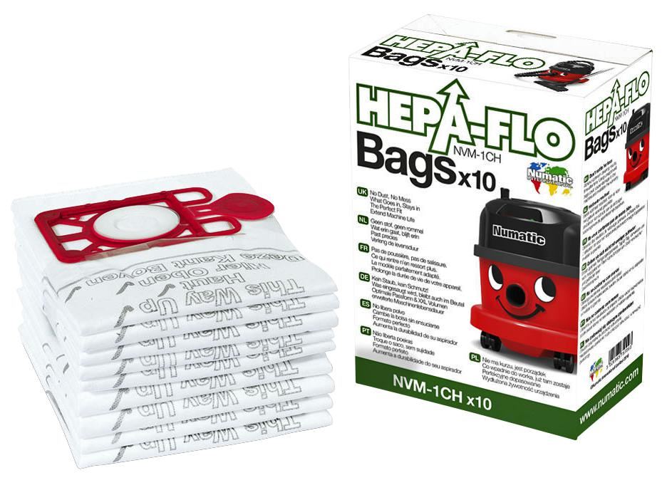 9L HepaFlo Vacuum Dust Bags, 10 Pack