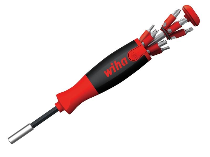 LiftUp 25 Magnetic Screwdriver with Bit Magazine (SL, PH, PZ, TX, Hex)