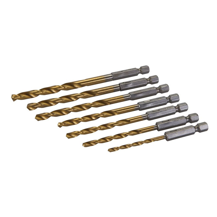 Hex Shank Drill Bit Set 7pce - 3 - 6.5mm