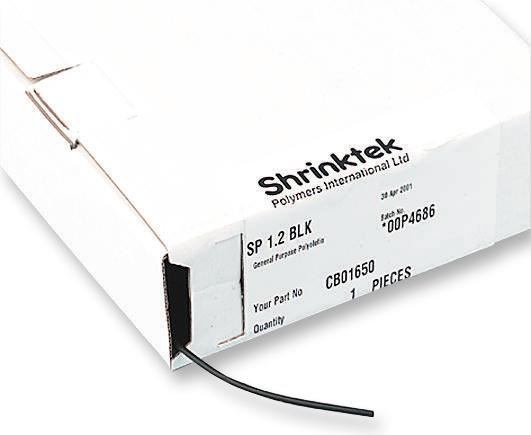 6.4mm Heat Shrink Sleeving Black 9m