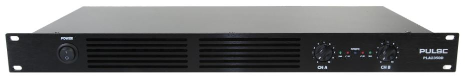 2 Channel Power amplifier, 2x360W RMS - 1U