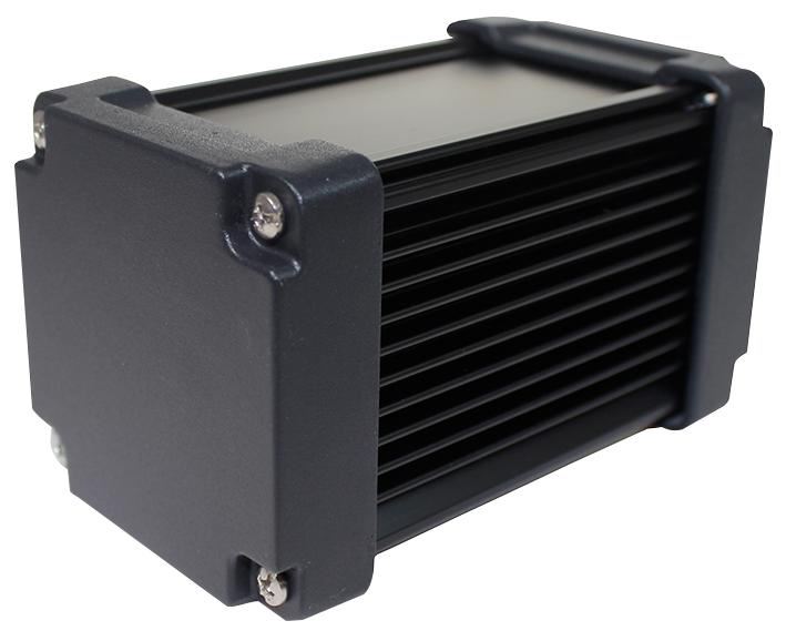 IP67 88 Series Black Aluminium Heatsink Enclosure with EMI Shielding - 110x65.8x65.8mm