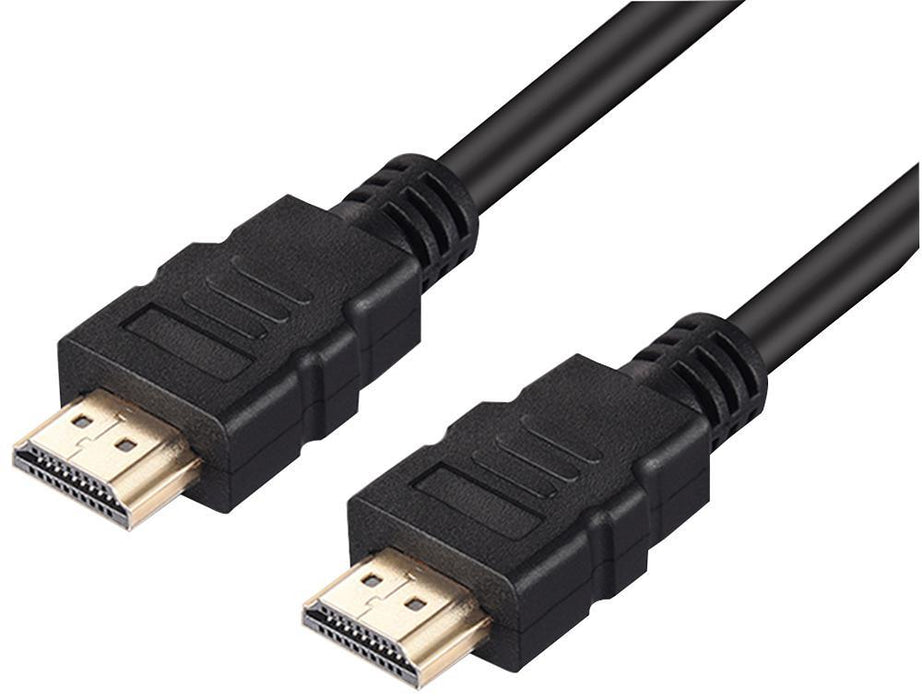 High Speed 4K UHD HDMI Lead Male to Male, Gold Contacts, Black