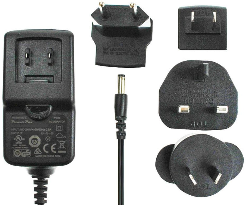 24V, 500mA, 15W, International Plug In Power Supply, 2.5mm Plug