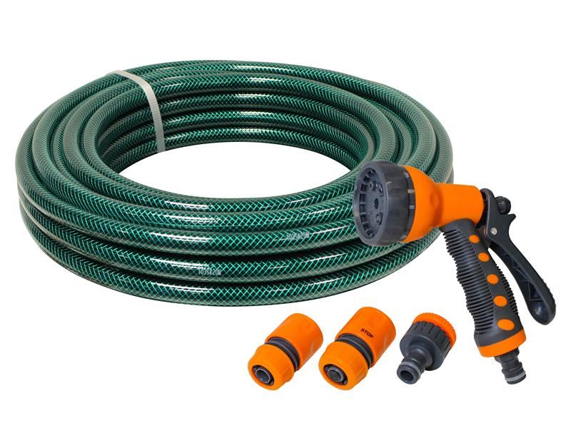 PVC Garden Hose with Fittings & Spray Gun