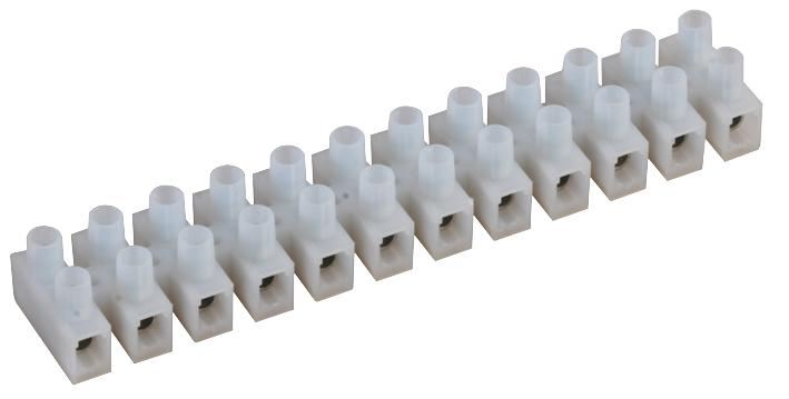 12 Way Terminal Block with Wire Protectors 24A