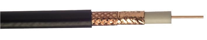 WF165 Coaxial Cable Black 50m Reel
