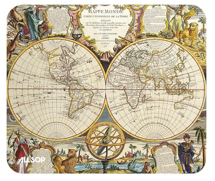 Nautical Double Globe Mouse Mat