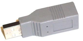 USB-A Male to USB-B Female Adaptor