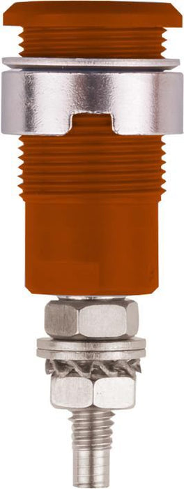 4mm Safety Socket Red, Solder, 32A