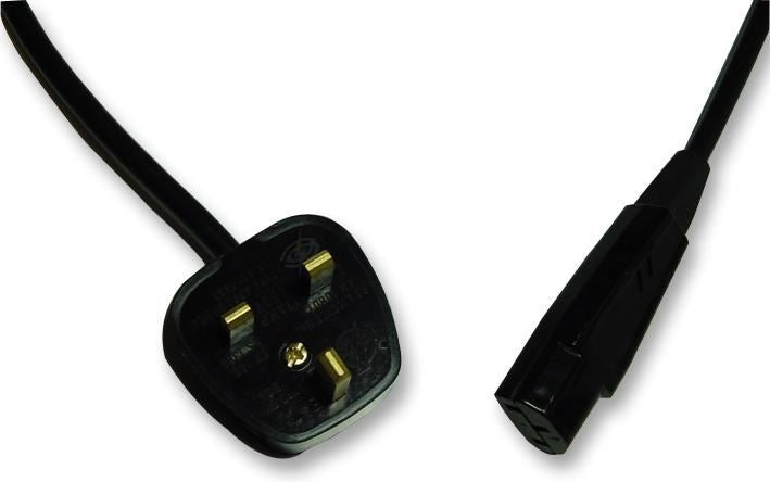 13A UK Plug to IEC C13 Power Cable 1m