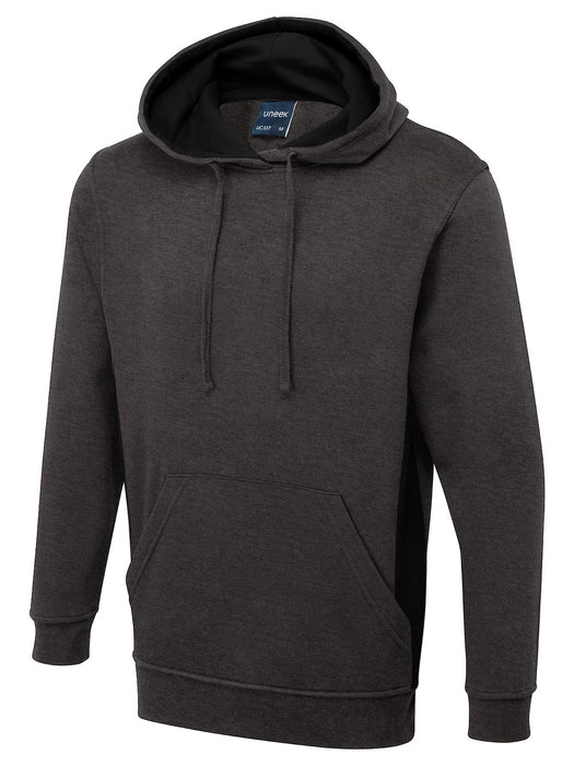 Unisex Two Tone Hooded Sweatshirt/Jumper - 60% Cotton 40% Polyester