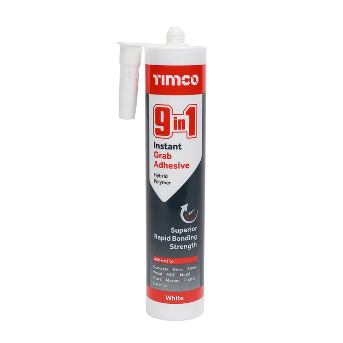 9 in 1 Instant Grab Adhesive - White (Size 290ml - 1 Each)