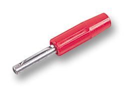 DELTRON ENCLOSURES - Plug, 4mm, Red, 10A