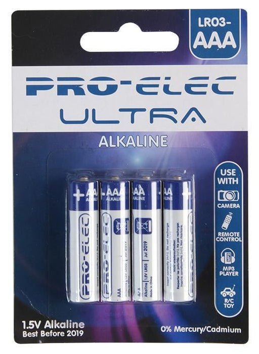 Ultra Alkaline Batteries 4 Pack