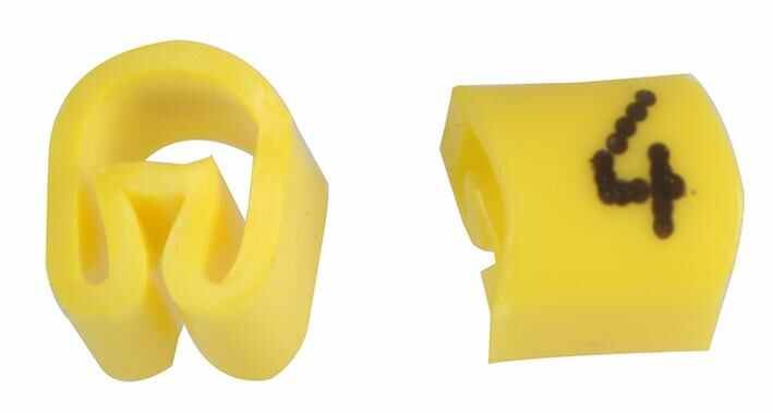 Cable Marker 4 Yellow 100 Pack