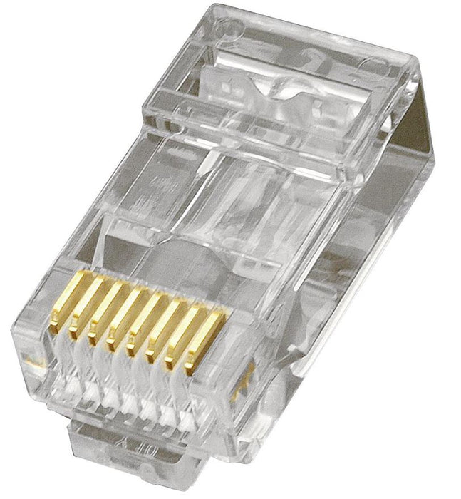 RJ45 HQ Pass Through Plugs Cat5e 8P8PC