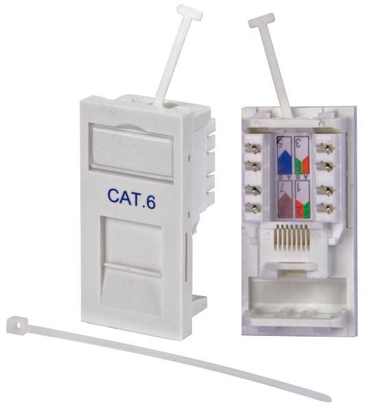 RJ45 Cat6 Snap-In Module 25 x 50mm