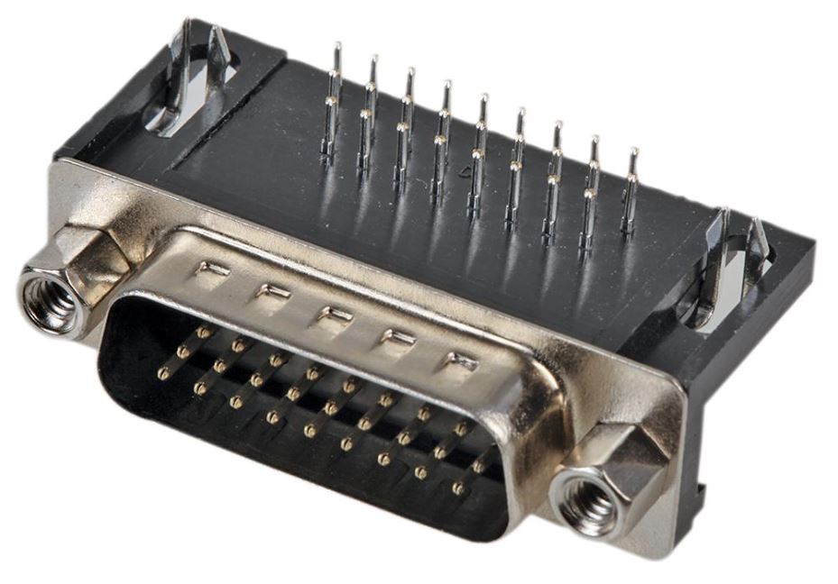 High Density D Sub Plug PCB Right Angle — StampyTools