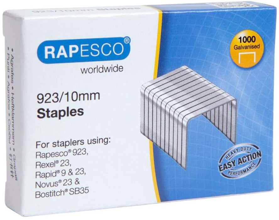 923/10mm Galvanised Steel Staples - Pack of 1000