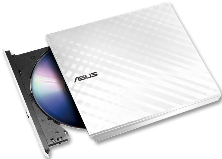Slimline 8x External USB DVD Writer, White