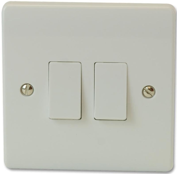 CLICK - 2 Gang 2 Way 10A Light Switch