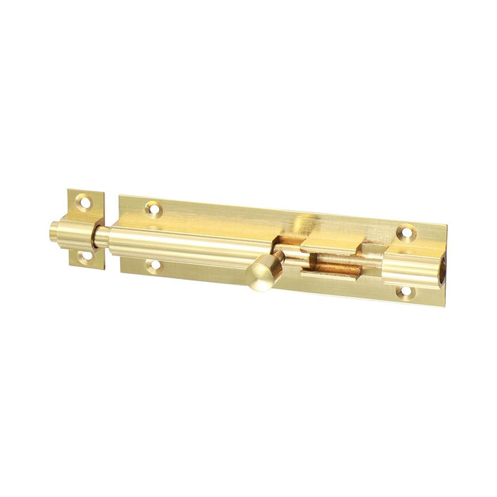 Straight Barrel Bolt - Polished Brass (Size 100 x 25mm - 1 Each)