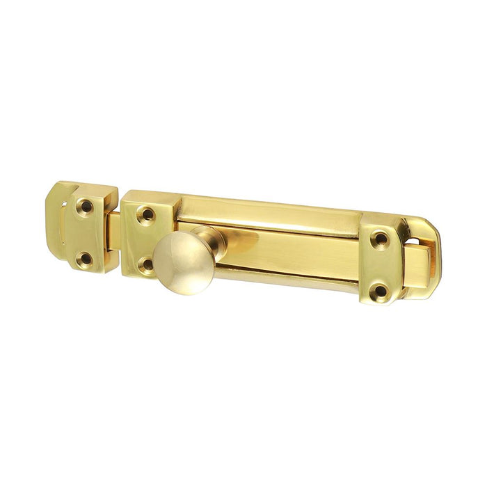 Contract Flat Section Bolt - Polished Brass (Size 135 x 30mm - 1 Each)