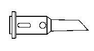 Single Flat Tip for SuperPro 125 Soldering Iron