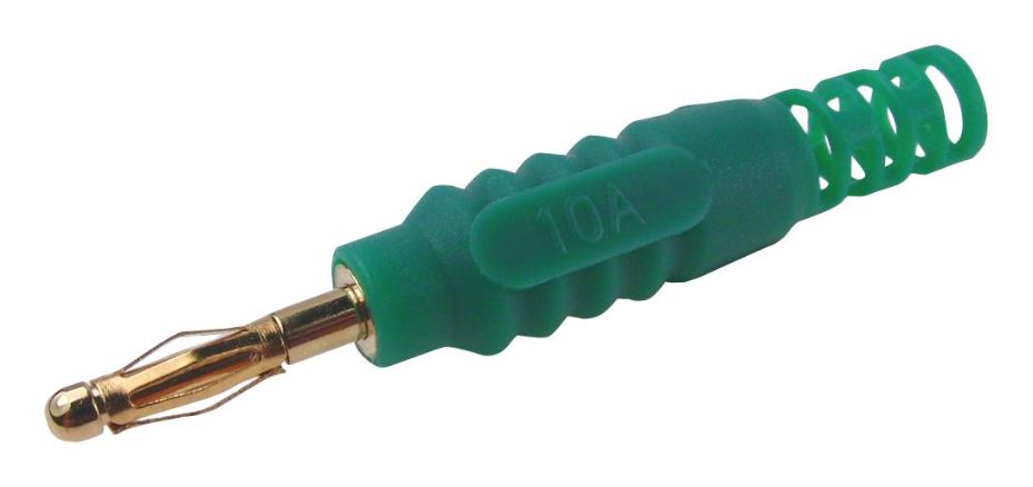 2mm Banana Plug, 60VDC, 10A, Green