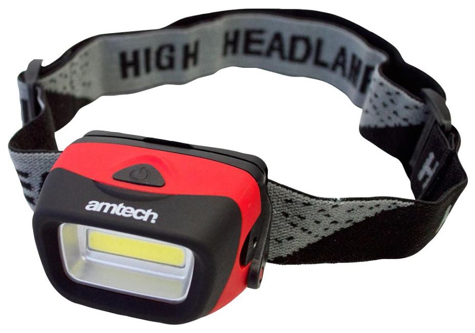 3W COB LED Head Torch, 120lm
