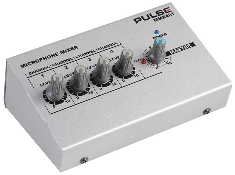 4 Channel Compact Microphone Mixer