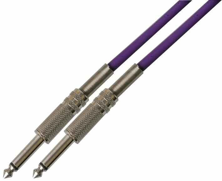 6.35mm (1/4") Mono Jack to Jack Guitar Lead, 5m