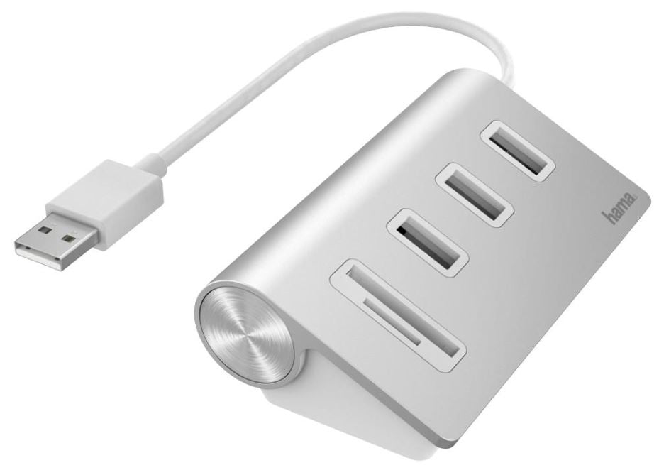 3 Port Desktop USB Hub and Card Reader