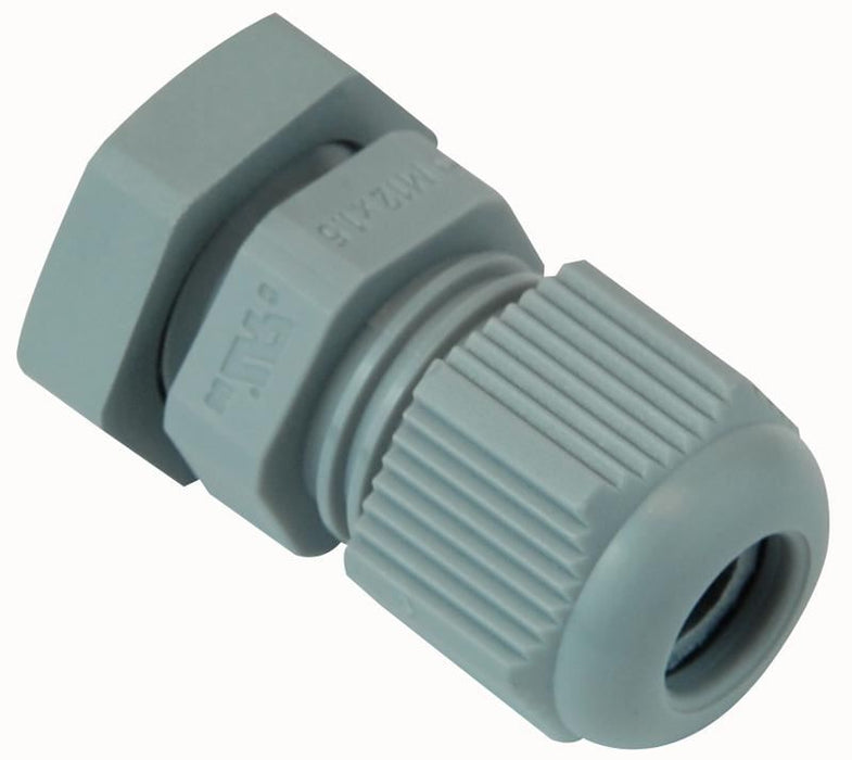 Nylon IP68-Rated Cable Gland M12 6mm Grey