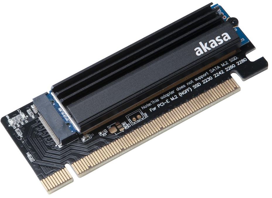 M.2 NVMe SSD to PCI-Ex Adaptor Card with Heatsink Cooler