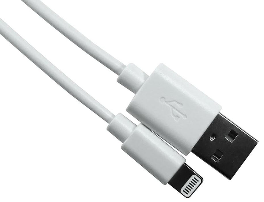 USB 2.0 Type-A to Lightning Cable MFI Certified, 1m White