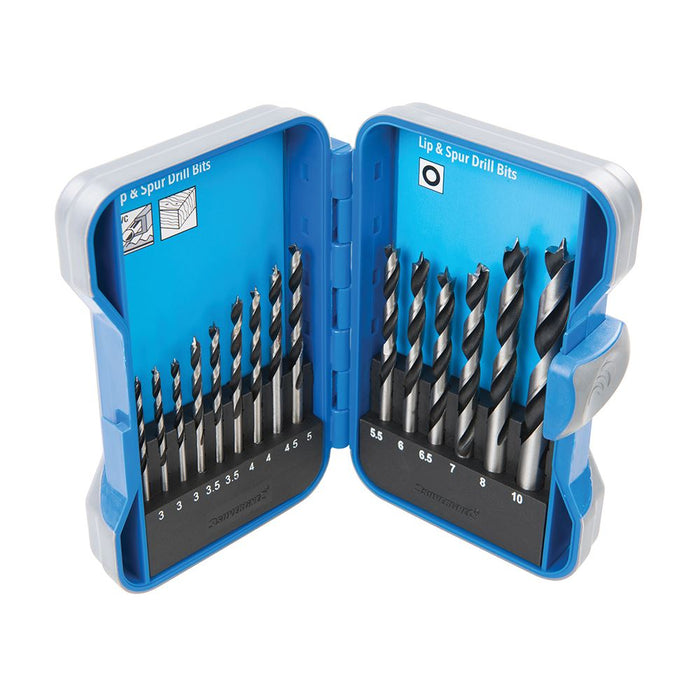 Lip & Spur Drill Bit Set 15pce - 3 - 10mm