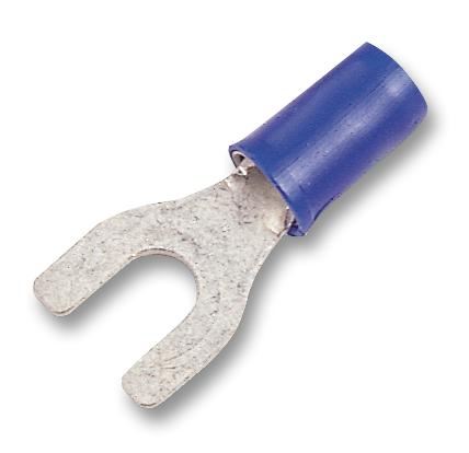 Crimp Terminal, Spade, 4mm, Blue
