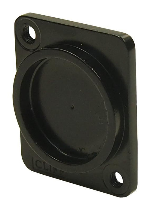 3mm Black Metal Recess Plate, M3 Holes