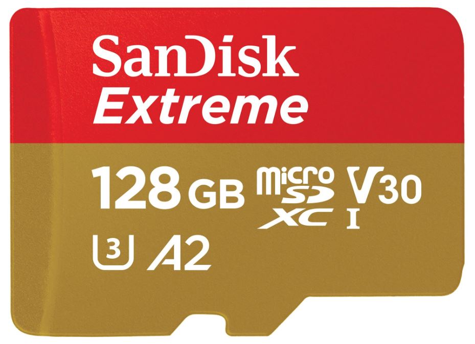 Extreme MicroSDXC UHS-I U3 V30 Memory Card