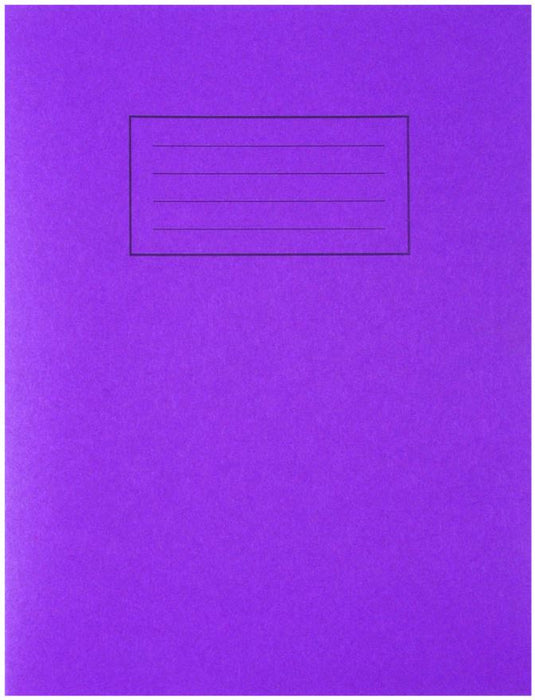 229x178mm Lined Purple Exercise Book - 80 Pages