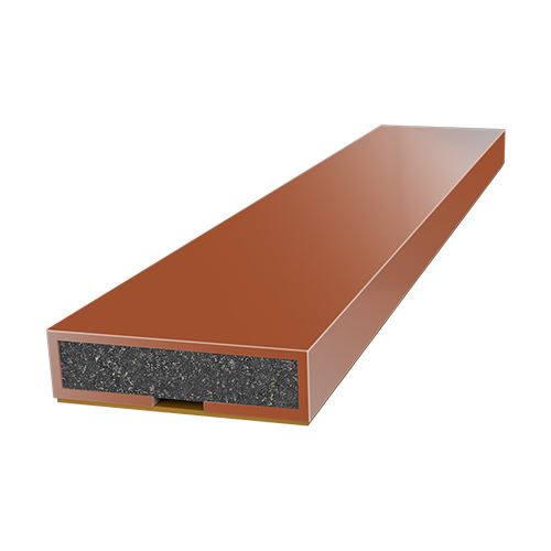 Intumescent Fire Only Seals Door Pack. 1050mm Long. 5 Pack. White / Brown