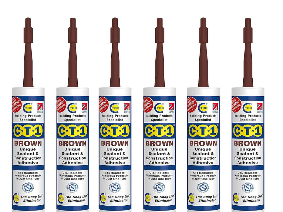 Building Sealant & Adhesive Snag Tube for Virtually Any Material (6 Pack)