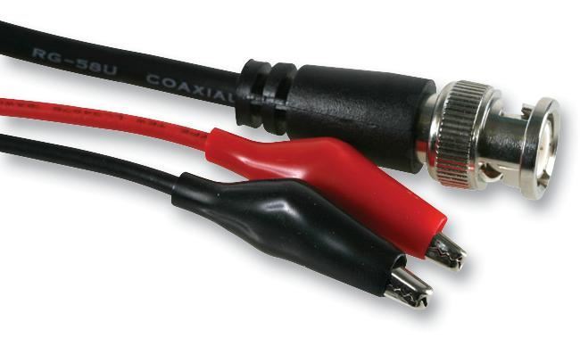 TENMA - BNC Plug to 2x Crocodile Clip Test Lead - 3ft