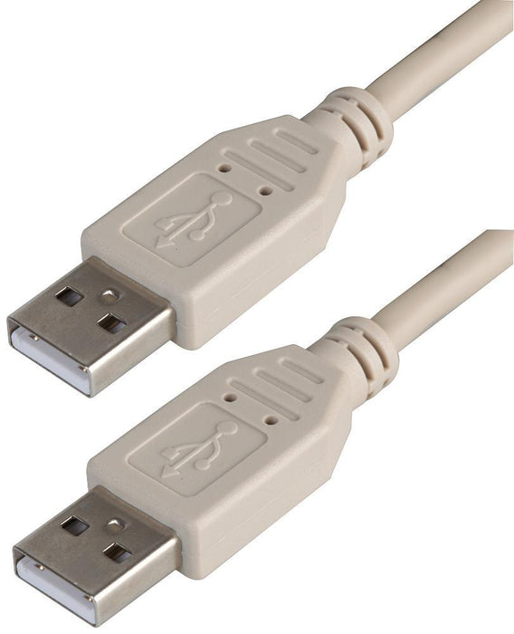 USB 2.0 A Male to A Male Cable, Grey