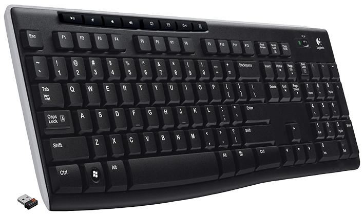 K270 Wireless USB Keyboard Black