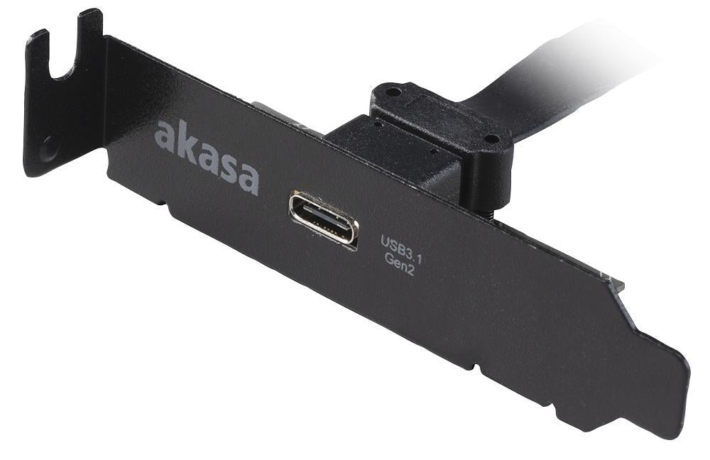 AKASA USB 3.1 Gen 2 Internal Adaptor Cable with Low Profile PCI Bracket 1x USB-C