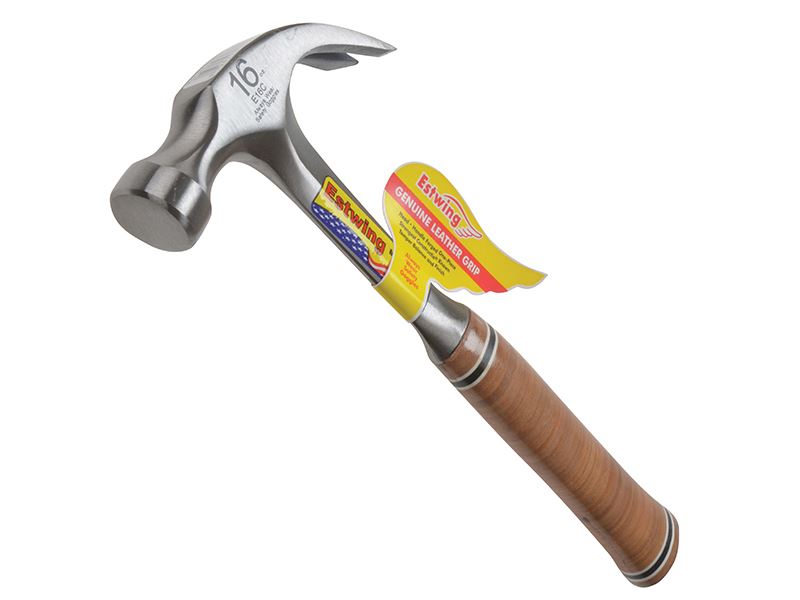 Curved Claw Hammer, Leather Grip